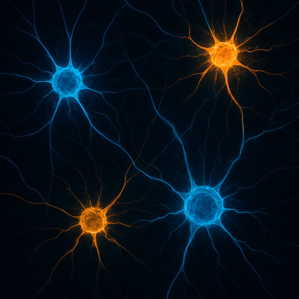 Abstract neural network illustration